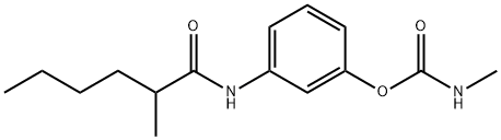 N-Methylcarbamic acid 3-[(2-methylhexanoyl)amino]phenyl ester Structure