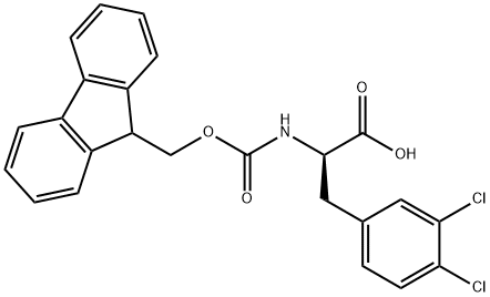 FMOC-D-3,4-Dichlorophe  Structure