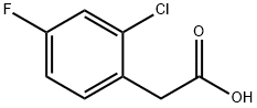 2-CHLORO-4-FLUOROPHENYLACETIC ACID Structure