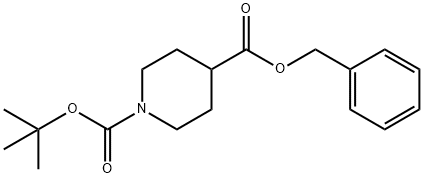 Benzyl N-Boc-4-piperidinecarboxylate Structure