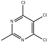 4,5,6-트리클로로-2-메틸피리미딘 구조식 이미지
