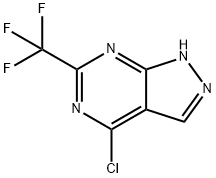 4-CHLORO-6-(TRIFLUOROMETHYL)-1H-PYRAZOLO[3,4-D]PYRIMIDINE Structure