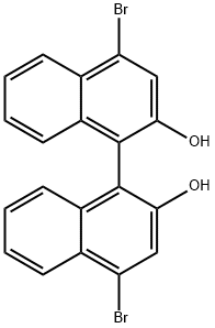 [1,1'-Binaphthalene]-2,2'-diol, 4,4'-dibromo- Structure