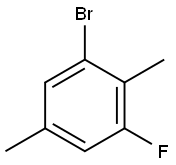 Benzene, 1-bromo-3-fluoro-2,5-dimethyl- Structure