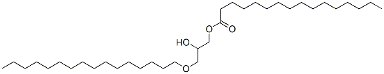 1-O-hexadecyl-3-O-hexadecanoylglycerol Structure