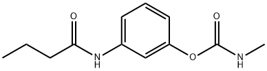 N-[3-(메틸카르바모일옥시)페닐]부티르아미드 구조식 이미지