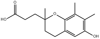 2,7,8-TRIMETHYL-2-(BETA-CARBOXY-ETHYL)-6-HYDROXYCHROMAN Structure