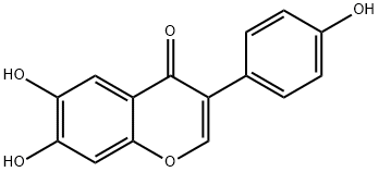 6,7,4'-Trihydroxyisoflavone 구조식 이미지
