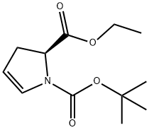 (S)-1-Boc-2,3-dihydro-2-pyrrolecarboxylic acid ethyl ester 구조식 이미지