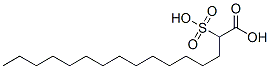 2-sulphopalmitic acid Structure