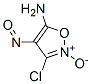 이속사졸,5-아미노-3-클로로-4-니트로소-,2-옥사이드(7CI,8CI) 구조식 이미지