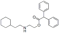디페닐아세트산2-[(2-시클로헥실에틸)아미노]에틸에스테르 구조식 이미지