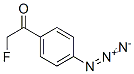 1-(4-azidophenyl)-2-(fluoro-(18)F)ethanone Structure