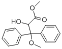 Benzenepropanoic  acid,a-hydroxy-b-methoxy-b-phenyl-,methyl  ester Structure