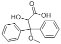 2-하이드록시-3-메톡시-3,3-디페닐프로판산 구조식 이미지