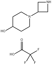 1-(Azetidin-3-yl)piperidin-4-ol di-trifluoroaceate Structure