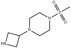 1-(3-AZETIDINYL)-4-(METHYLSULFONYL)-PIPERAZINE Structure