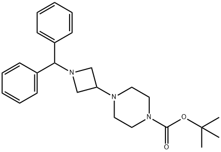 TERT-BUTYL 4-[1-(DIPHENYLMETHYL)AZETIDIN-3-YL]PIPERAZINE-1-CARBOXYLATE Structure