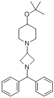 4-(1,1-DIMETHYLETHOXY)-1-[1-(DIPHENYLMETHYL)-3-AZETIDINYL]-PIPERIDINE Structure