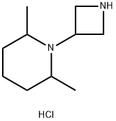 1-(3-AZETIDINYL)-2,6-DIMETHYL-PIPERIDINE DIHYDROCHLORIDE Structure