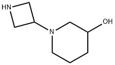 1-(3-아제티디닐)-3-피페리디놀 구조식 이미지