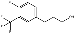 3-(4-CHLORO-3-TRIFLUOROMETHYL-PHENYL)-PROPAN-1-OL 구조식 이미지