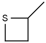 2-Метилтиациклобутан структурированное изображение