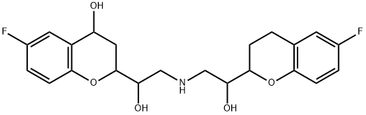 4-Hydroxy Nebivolol, Hydrochloride Hydrate(Mixture of Diastereomers) 구조식 이미지