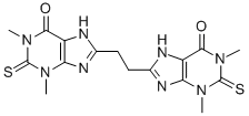 8,8'-Ethylenebis[3,7-dihydro-1,3-dimethyl-2-thioxo-1H-purin-6(2H)-one] 구조식 이미지