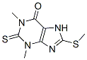 1,2,3,7-Tetrahydro-1,3-dimethyl-8-(methylthio)-2-thioxo-6H-purin-6-one Structure