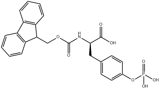 FMOC-D-TYR(PO3H2)-OH Structure