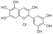 6-Hydroxydelphinidin chloride Structure