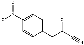 alpha-chloro-p-nitro-hydrocinnamonitril Structure