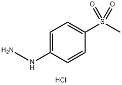 4-(Methylsulfonyl)phenylhydrazine hydrochloride 구조식 이미지