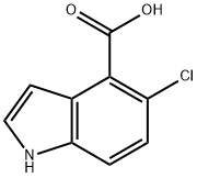 1H-Indole-4-carboxylic acid, 5-chloro- Structure