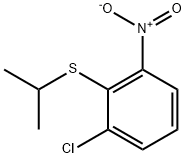 Benzene, 1-chloro-2-[(1-methylethyl)thio]-3-nitro- Structure