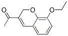 Ethanone, 1-(8-ethoxy-2H-1-benzopyran-3-yl)- (9CI) Structure