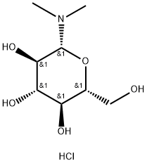 (2R,3R,4S,5R,6R)-2-dimethylamino-6-(hydroxymethyl)oxane-3,4,5-triol hy drochloride Structure