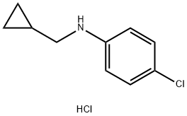 4-Chloro-N-(cyclopropylmethyl)aniline hydrochloride Structure