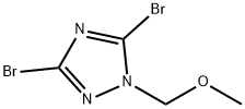 3,5-dibromo-1-(methoxymethyl)-1H-1,2,4-triazole Structure