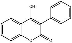 4-HYDROXY-3-PHENYLCOUMARIN Structure