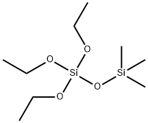 trimethylsiloxytriethoxysilane 구조식 이미지