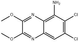 6,7-DICHLOOR-2,3-DIMETHOXYCHINOXALINE-5-YLAMINE Structure