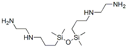 N,N''-[(1,1,3,3-tetramethyldisiloxane-1,3-diyl)dipropane-3,1-diyl]bis(ethylenediamine) Structure