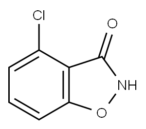 4-Chloro-1,2-benzisoxazol-3(2H)-one 구조식 이미지