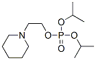 Phosphoric acid diisopropyl 2-piperidinoethyl ester Structure