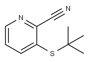 3-TERT-BUTYLSULFANYL-PYRIDINE-2-CARBONITRILE Structure