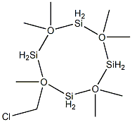 Chloromethylheptamethylcyclotetrasiloxane 구조식 이미지