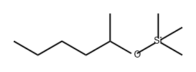 Trimethyl[(1-methylpentyl)oxy]silane Structure