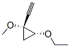 Cyclopropane, 2-ethoxy-1-ethynyl-1-methoxy-, (1R-cis)- (9CI) Structure